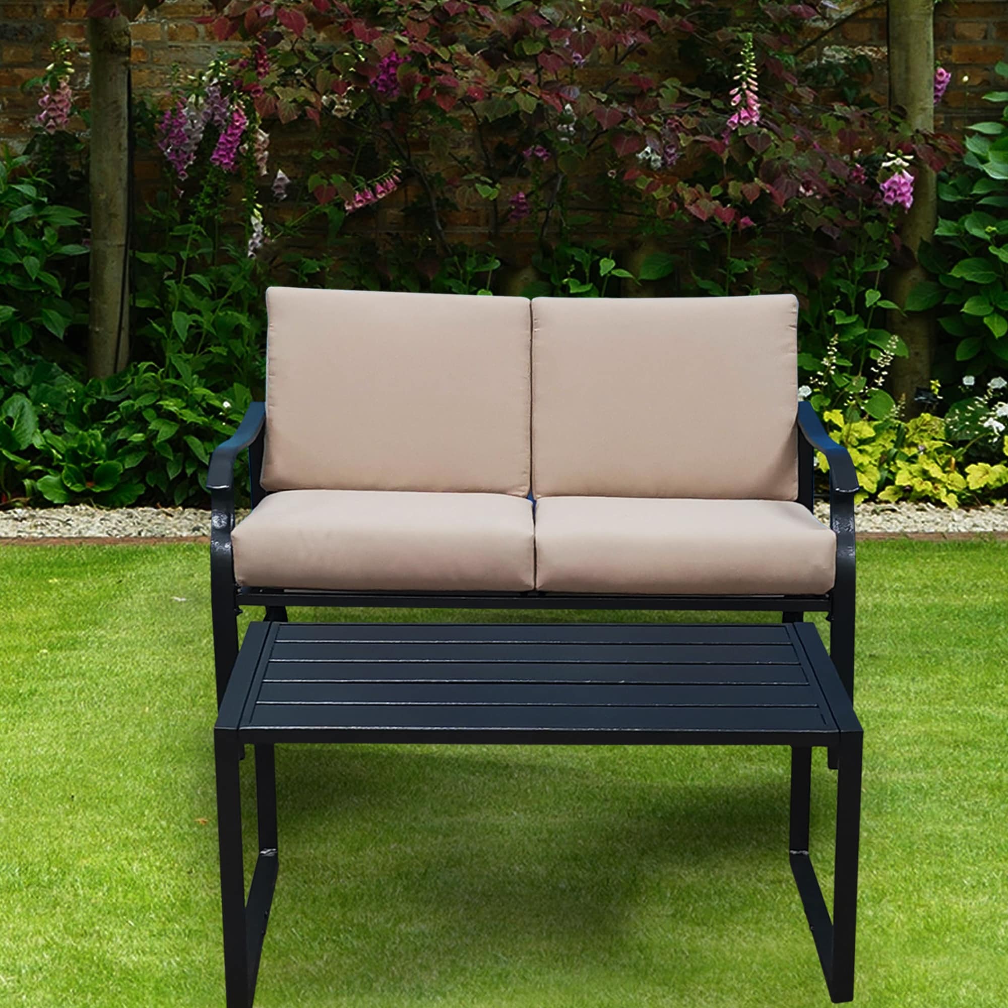 2 seater garden love seat best sale