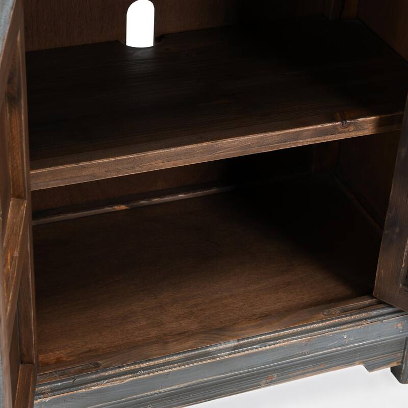 Classic Home Amherst 4-Drawer Reclaimed Pine Wood Sideboard Buffet