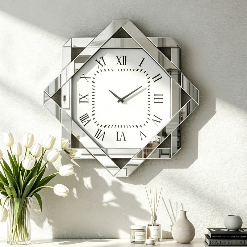 Modern Glass Wall Clock