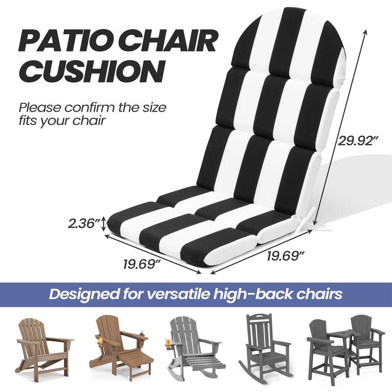 Outdoor Adirondack Chair Cushion Sunbrella / Fabric Patio Chair Pad