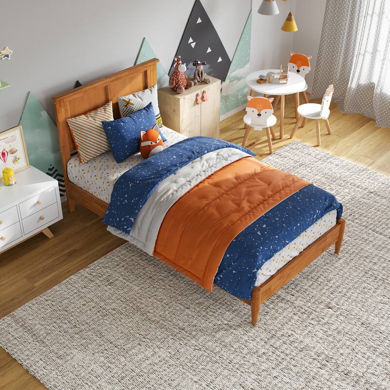 Charlotte Solid Wood Low Profile Platform Bed