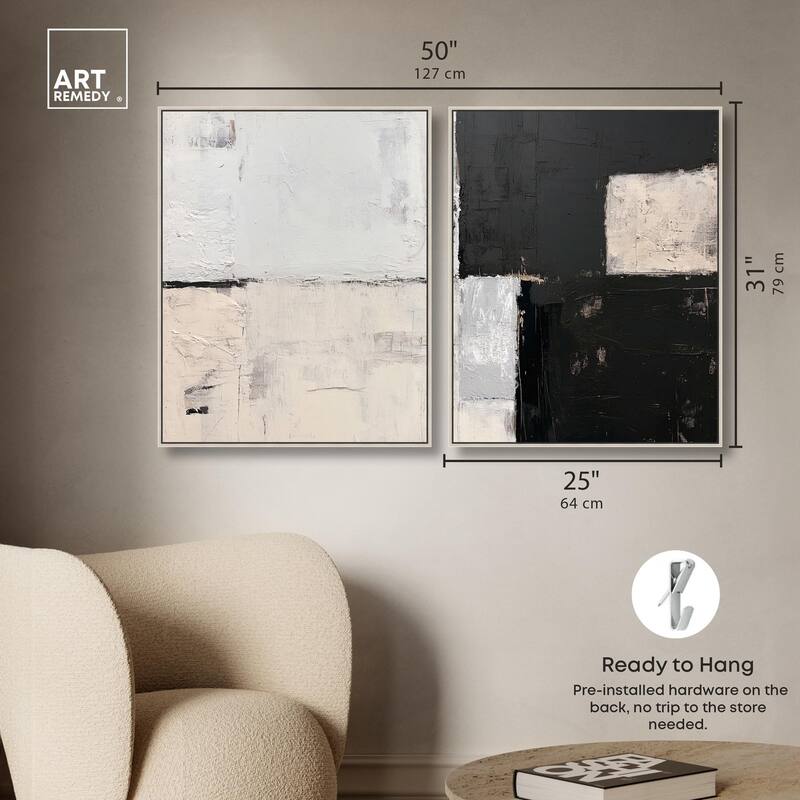 Shattered Symmetry I Canvas Set of 2 by Art Remedy