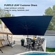 preview thumbnail 14 of 25, PURPLE LEAF 9 x 11.5 ft 360 Degree Rotation Patio Cantilever Umbrella
