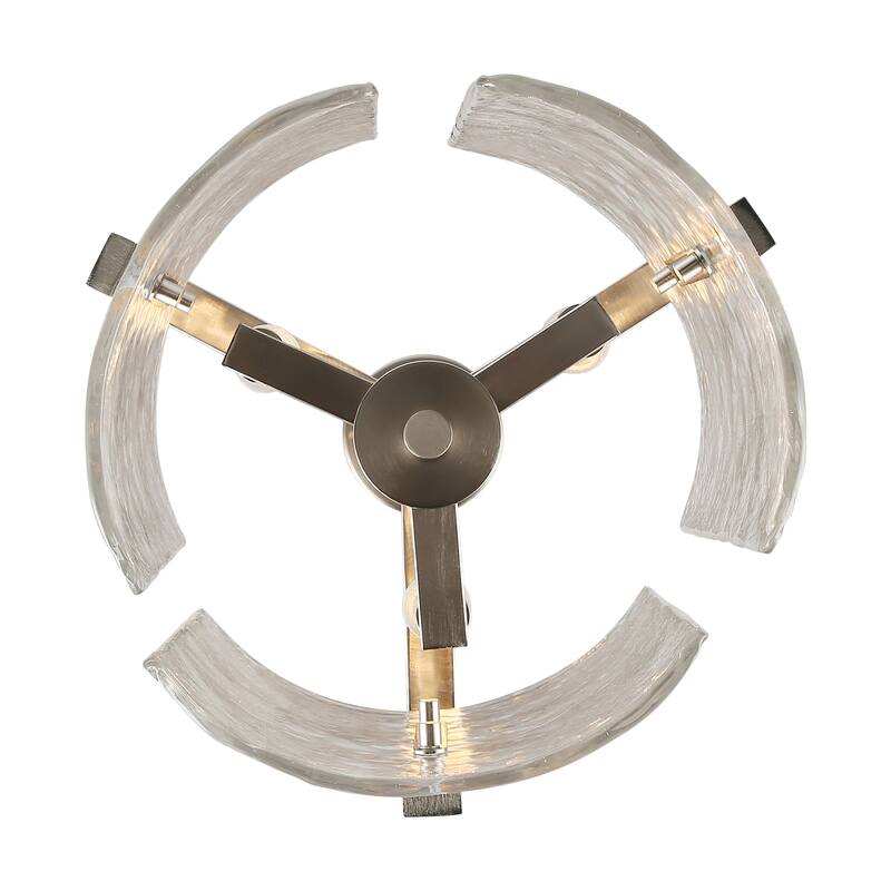 Golden Lighting Aenon 3-light Pendant in Pewter