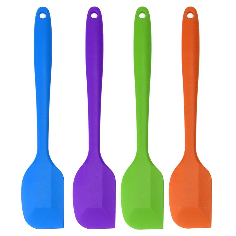 4Pcs Silicone Spatula Set Heat Resistant Non Stick for Kitchen Cooking - 4 Pcs