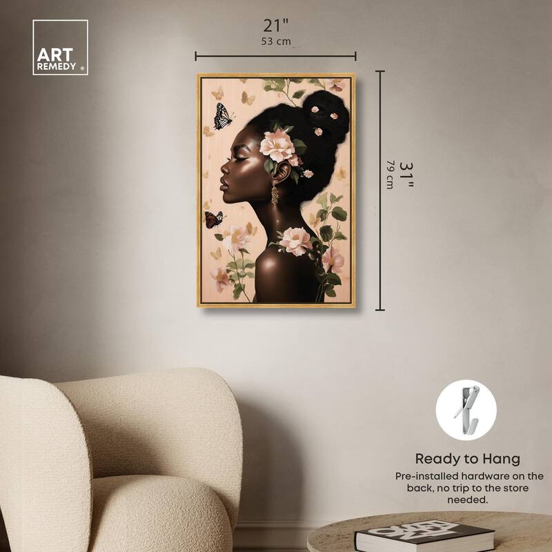 Apricot Whisper Canvas by Art Remedy