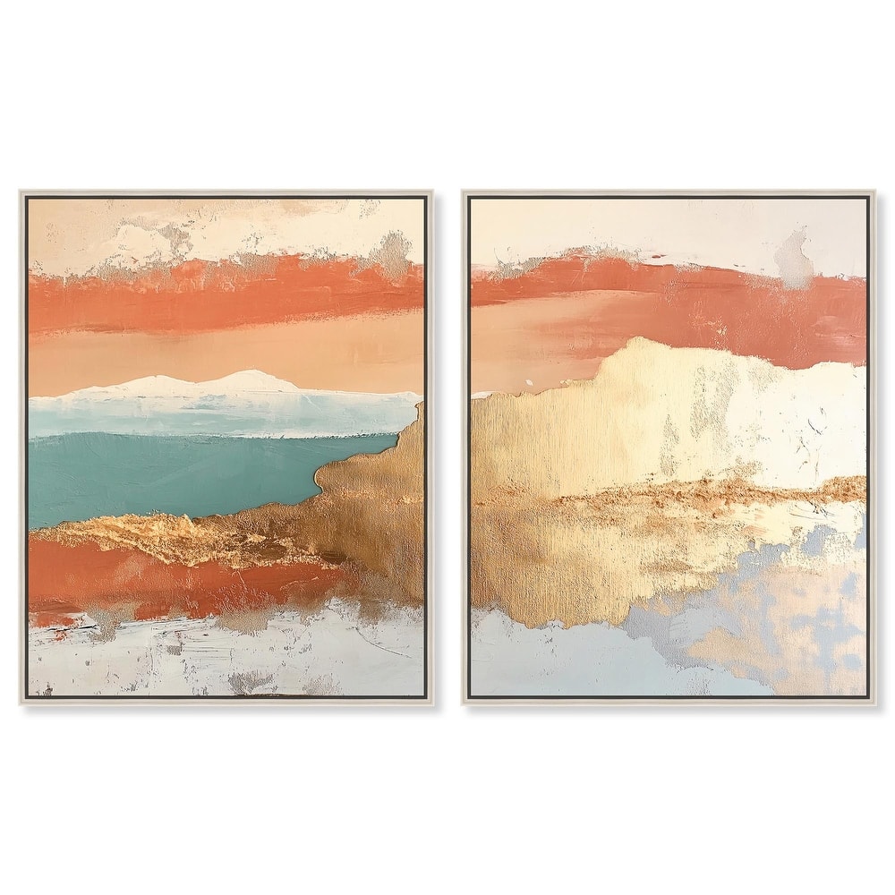Earthy Glow I Canvas Set of 2 by Art Remedy
