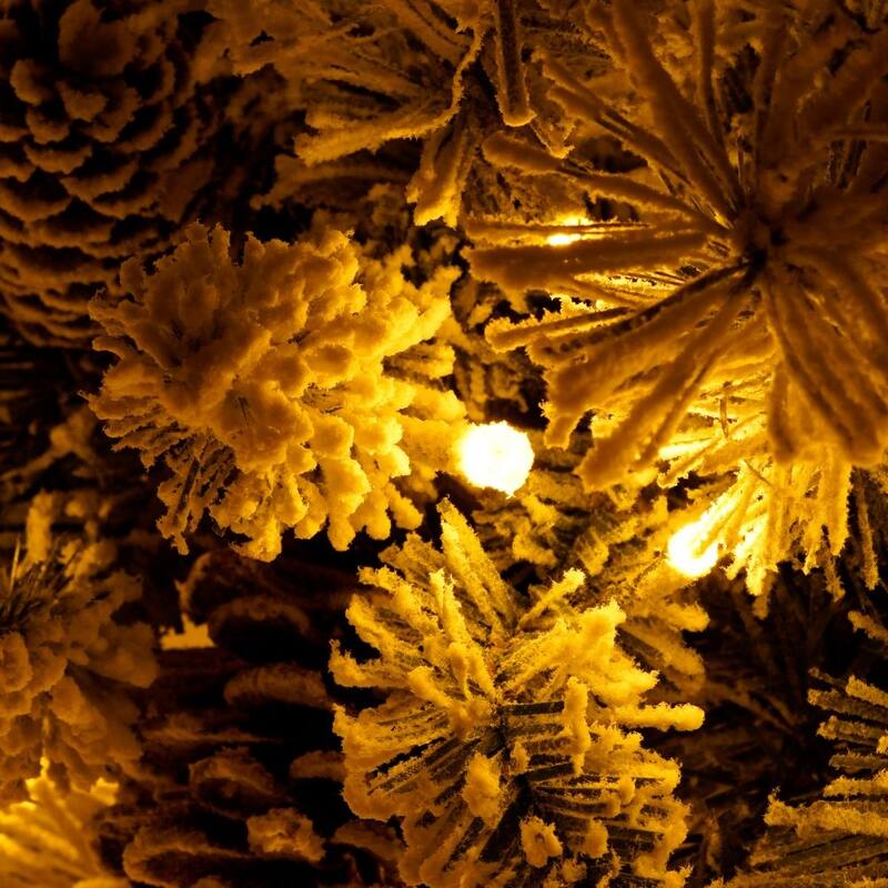 Pre-lit Xmas Tree Christmas Tree Artificial Christmas 4-Piece Set with LED Lights - 4-Piece Set