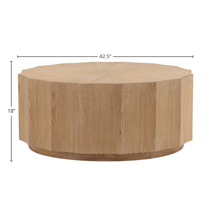 Tabitha Rubberwood Coffee Table, Natural
