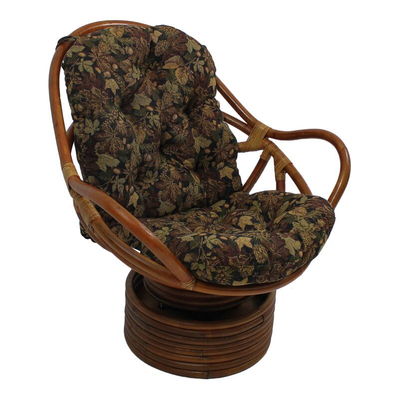 48-inch by 24-inch Tapestry Swivel Rocker Cushion (Multiple Patterns) - 24 x 48 - Autumn Harvest