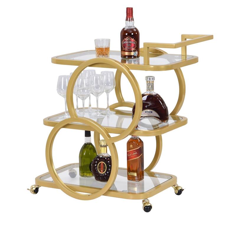 Metal Bar Cart Silver Bar Carts for the Home