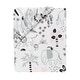 preview thumbnail 3 of 3, Lambs & Ivy Happy Jungle 100% Cotton Safari Animals Fitted Crib Sheet - White