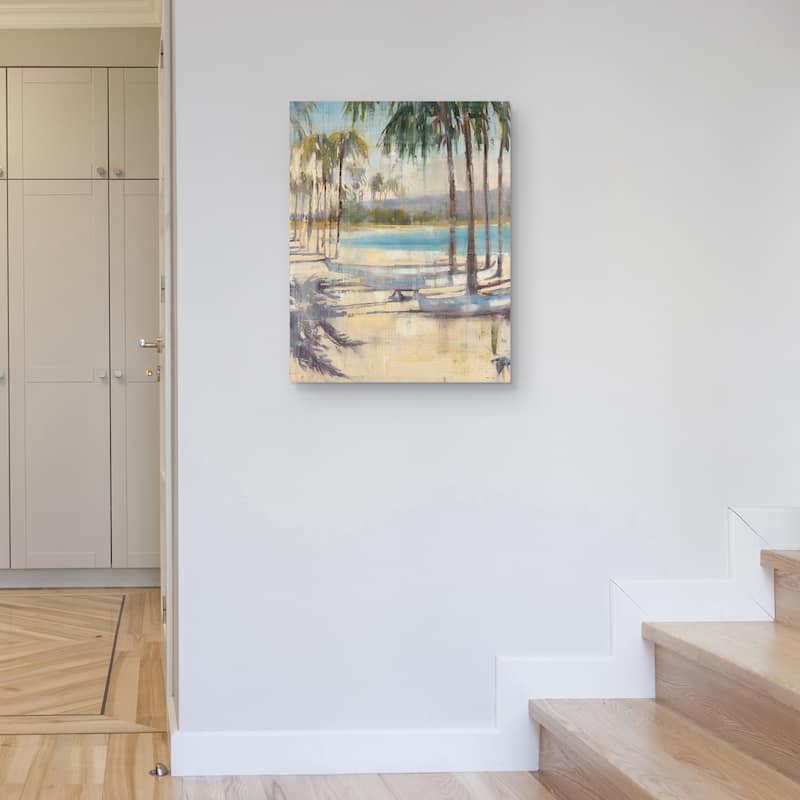 Ocean Palms by Joseph Cates Canvas Art Print