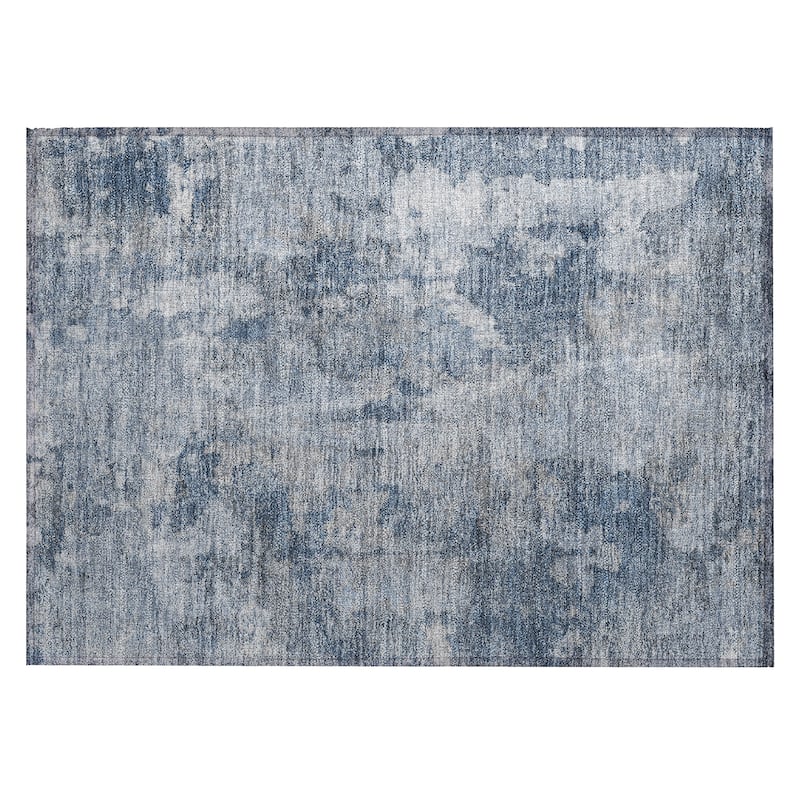 Machine Washable Indoor/ Outdoor Modern Ombre Chantille Rug