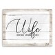 Olivia Rose 'Wife' Canvas Textual Wall Art - Overstock - 31493255