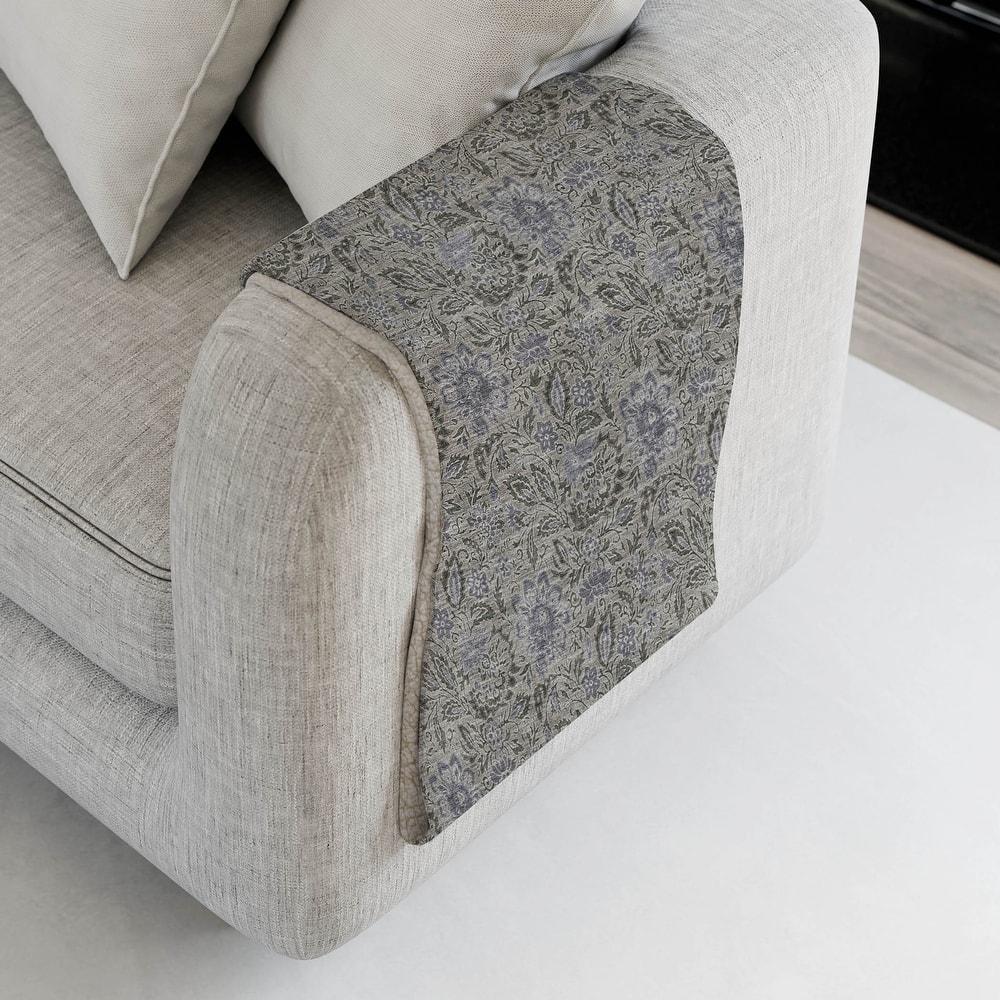 Premium Machine Washable Floral Sherpa Throw Blanket