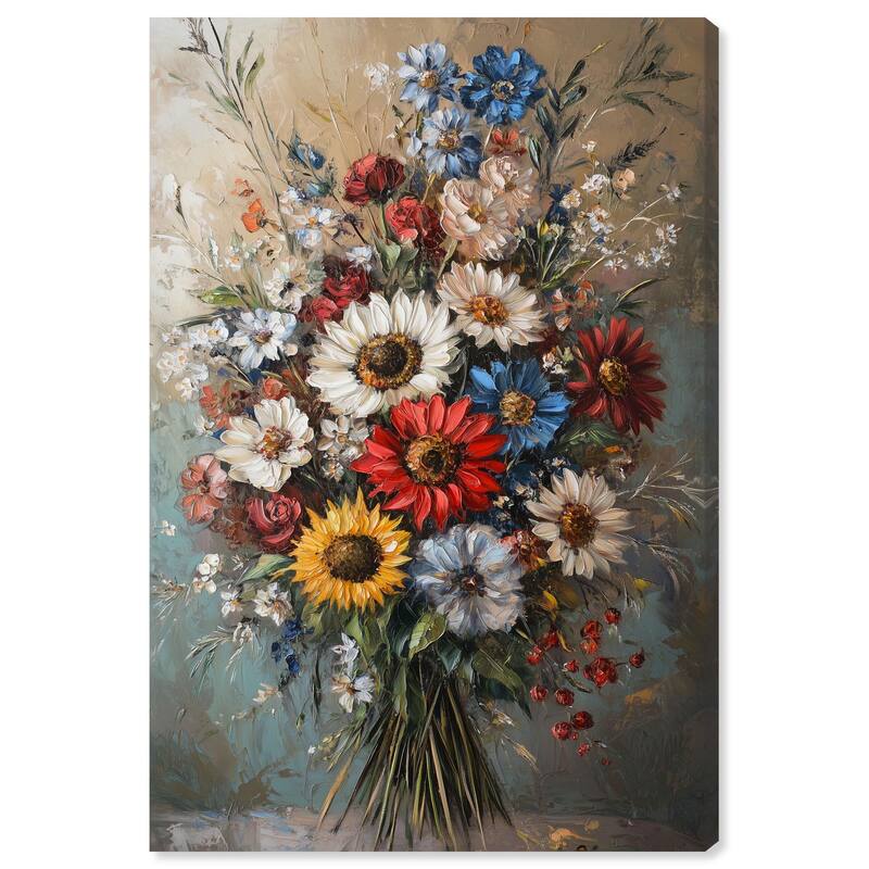 Symphony of Flowers I Canvas by Art Remedy, Gallery Wrapped - 36" x 54"