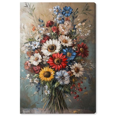 Symphony of Flowers I Canvas by Art Remedy, Gallery Wrapped