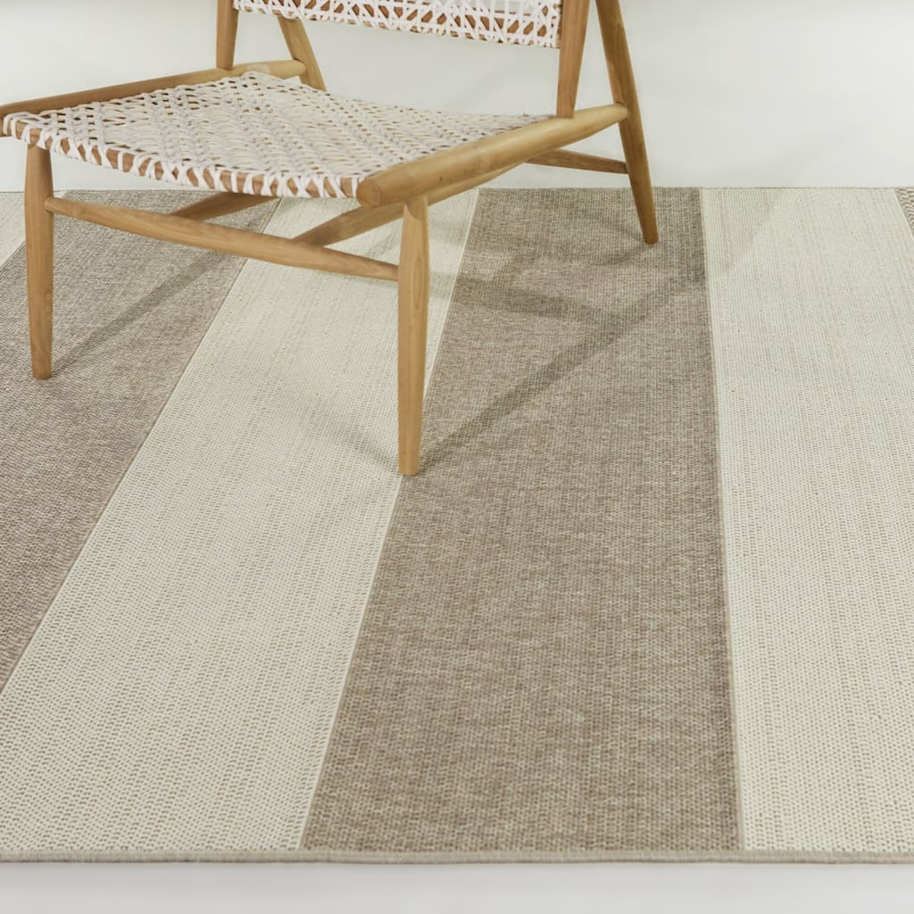 Louisa Striped Patio Area Rug