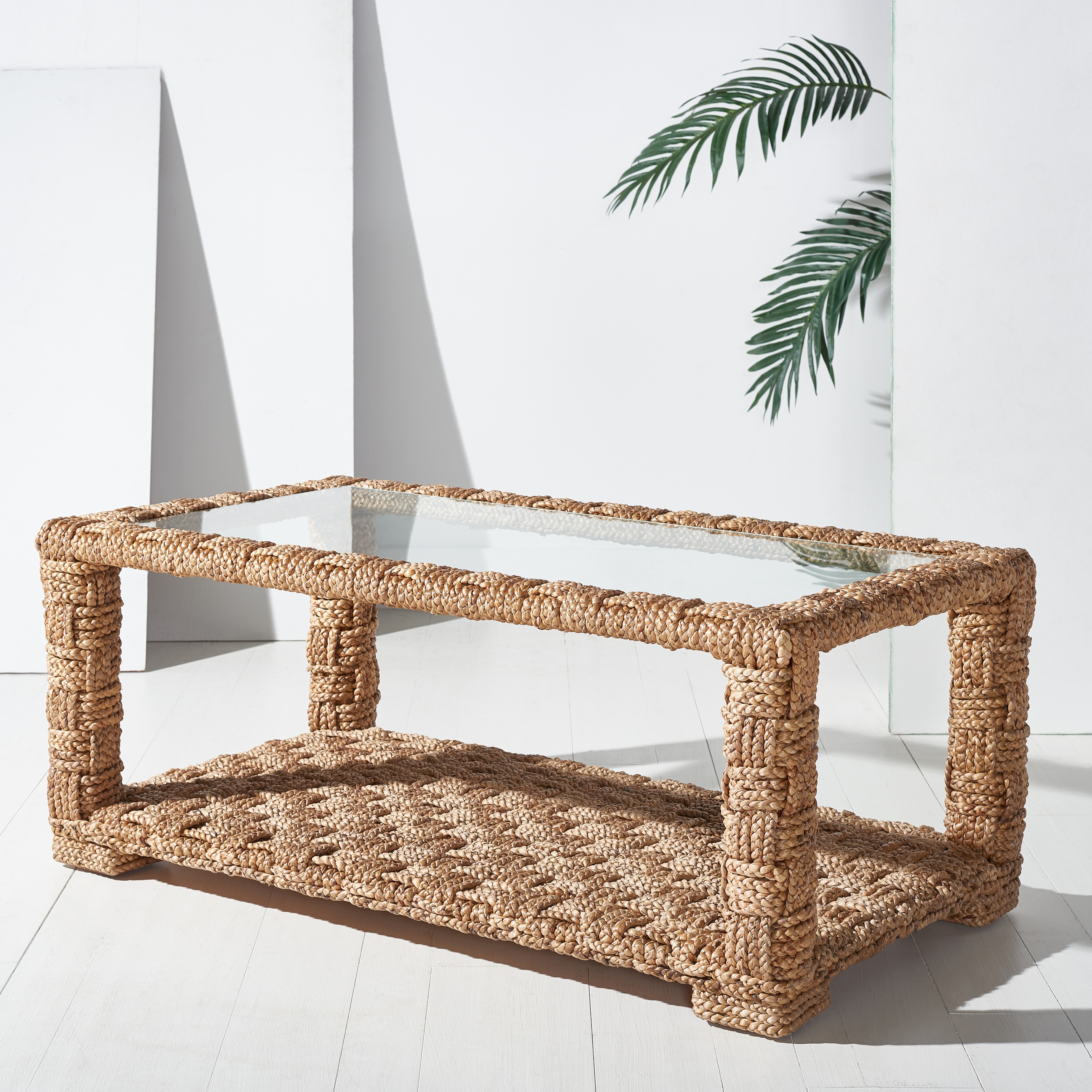 SAFAVIEH Couture Verlie Tropical Coastal Boho Water Hyacinth