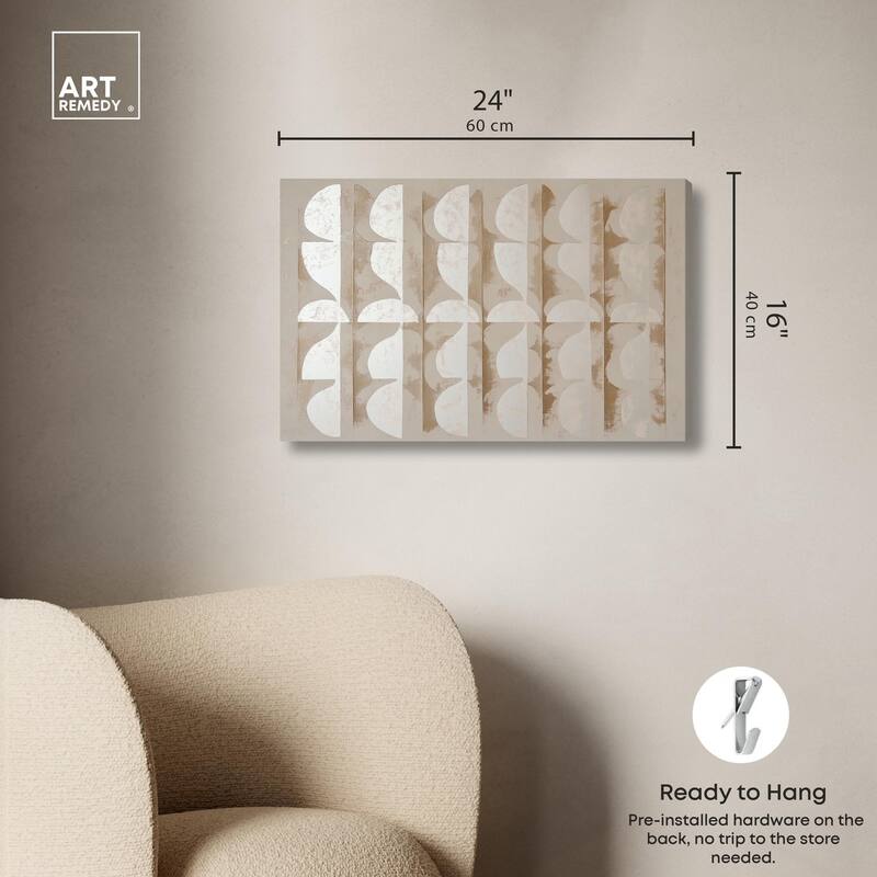 Columnar Shapes I Canvas by Art Remedy, Gallery Wrapped