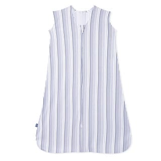 HALO SleepSack wearable blanket, 100% cotton, Blue Stripe, L, 12-18M - large