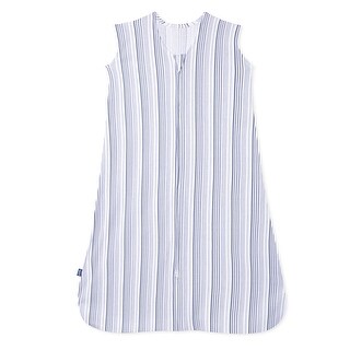 HALO SleepSack wearable blanket, 100% cotton, Blue Stripe, M, 6-12M - medium