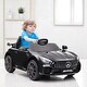 preview thumbnail 1 of 16, 12V Licensed Mercedes-Benz AMG GTR Ride-On Car for Kids with Remote Control, Music, Lights - Electric Vehicle Black