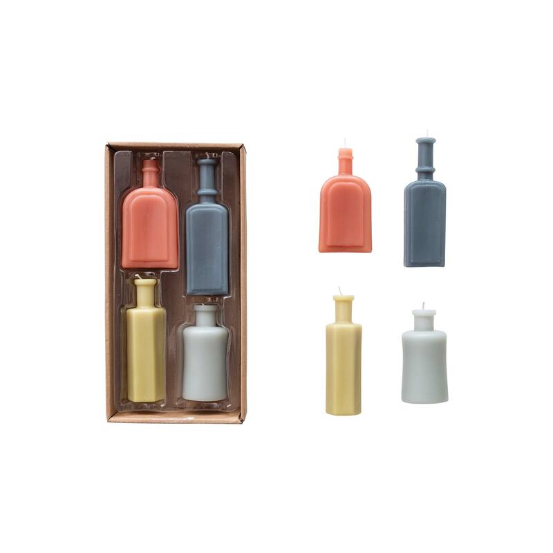 Unscented Bottle Shaped Candles