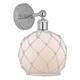 Option Polished Chrome / White Glass with White Rope