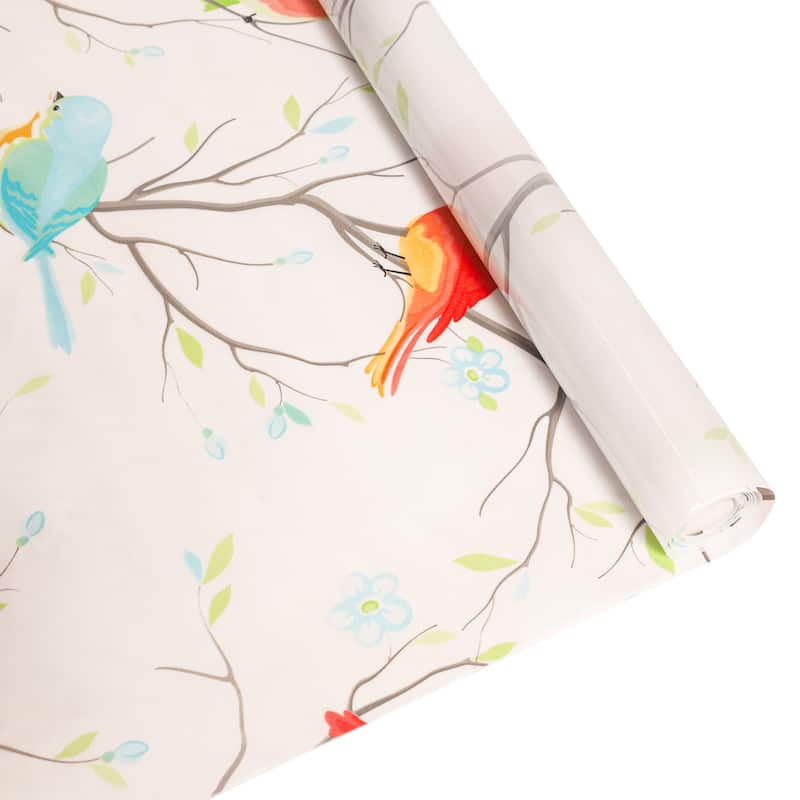 DCP Electrostatic Colorful birds Window Film，78.7*17.7in