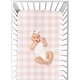 preview thumbnail 4 of 4, Pink Buffalo Plaid Check Collection Girl Fitted Crib Sheet - Blush and White Shabby Chic Woodland Rustic Country Farmhouse