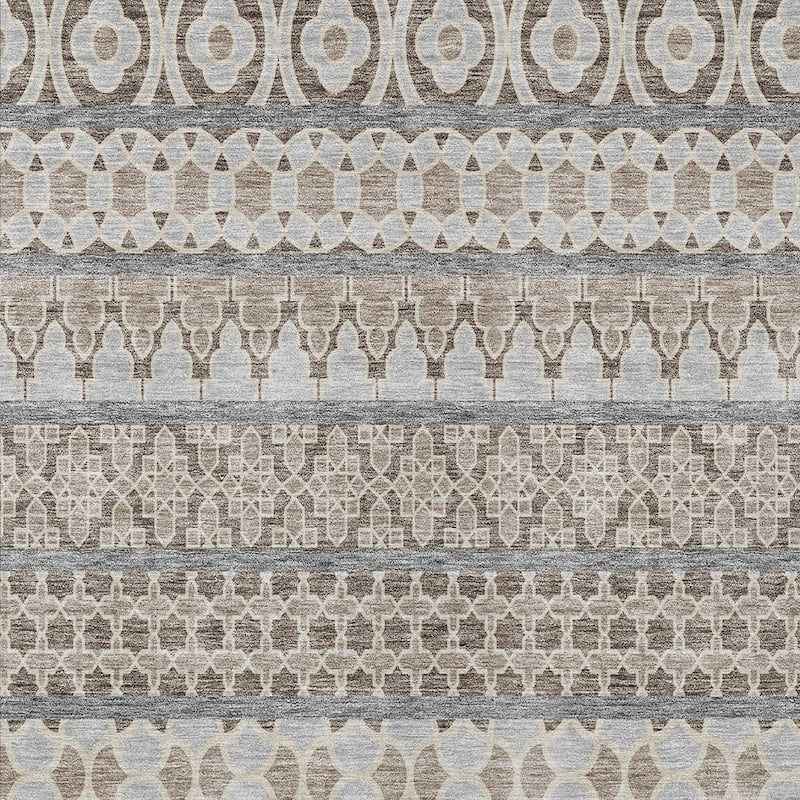 HomeRoots Quatrefoil Transitional Rectangle Outdoor Rug