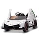 preview thumbnail 16 of 18, Kids Ride On Car 12V Licensed Lamborghini with Control Music LED Light White