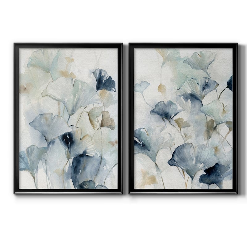 Indigo Ginkgo I Premium Framed Print - Ready to Hang - Multi-Color