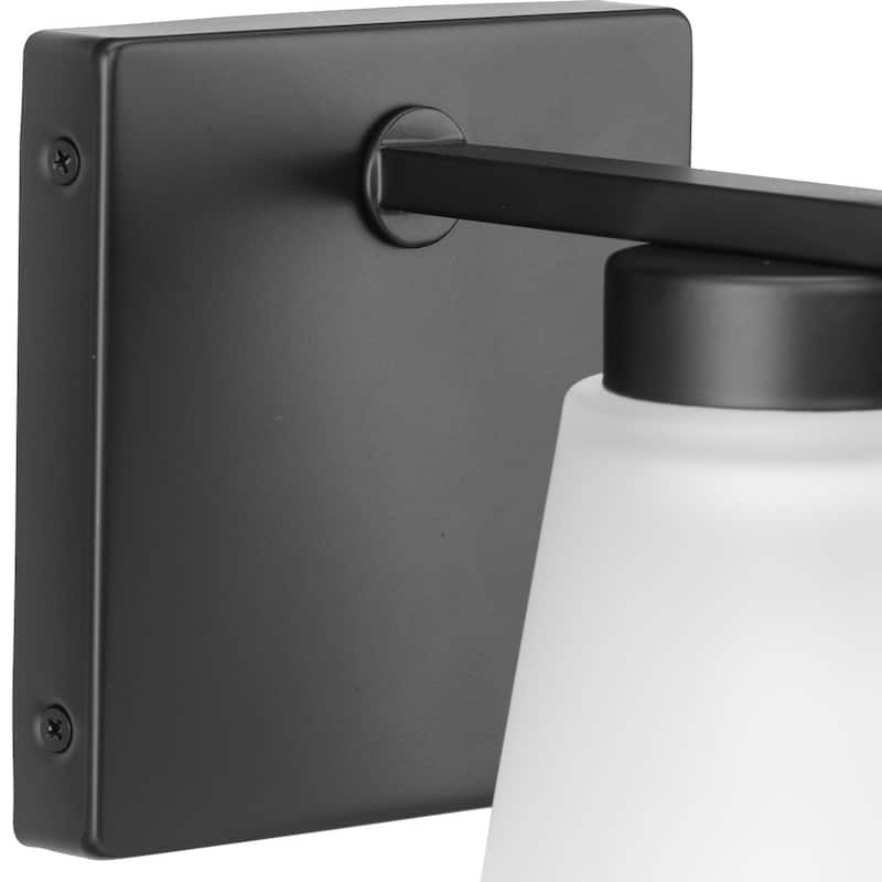 Tanner Collection One-Light Matte Black Transitional Vanity Light - 5.12 in x 6.75 in x 7.12 in