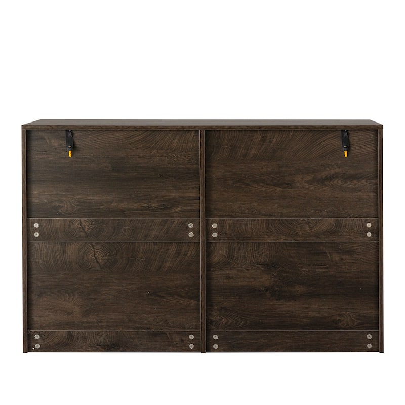 45"W Retro Dresser Cabinet with 6 Drawers