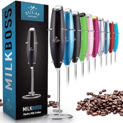 overstock.com | Zulay Kitchen High Powered Milk Frother with Stand