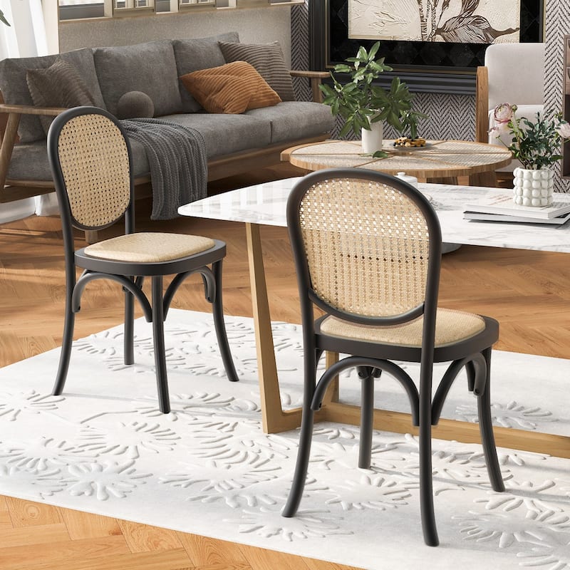 Mid-century dining chairs set of 2