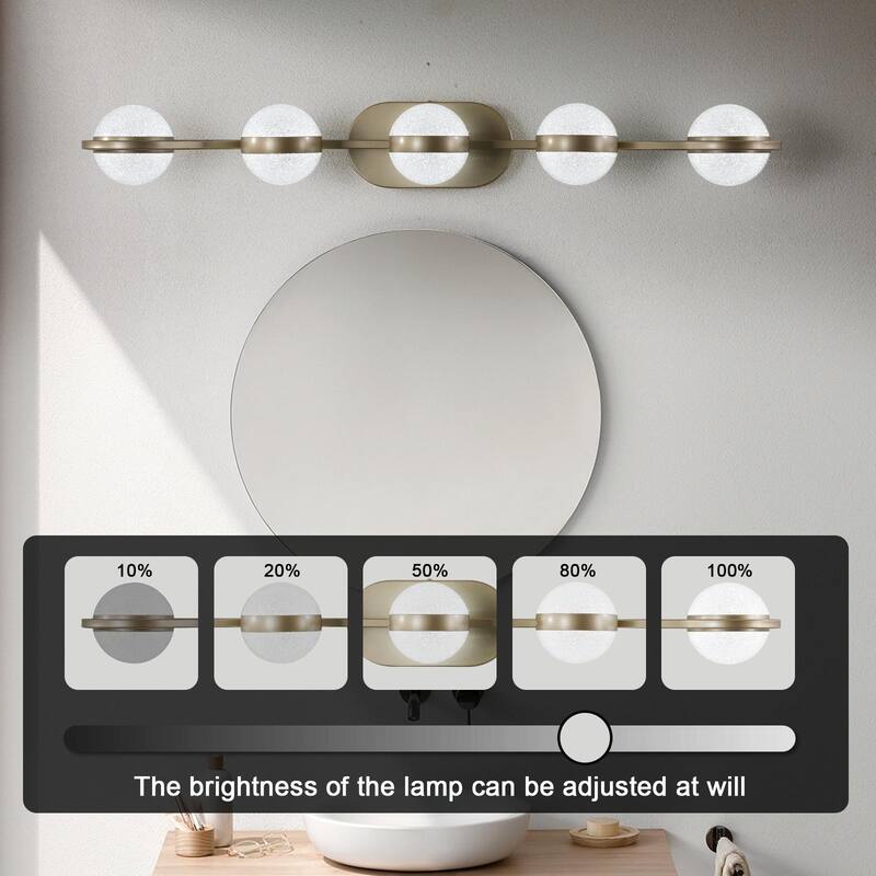 Vanity Lights With 4/5/6 LED Bulbs For Bathroom Lighting