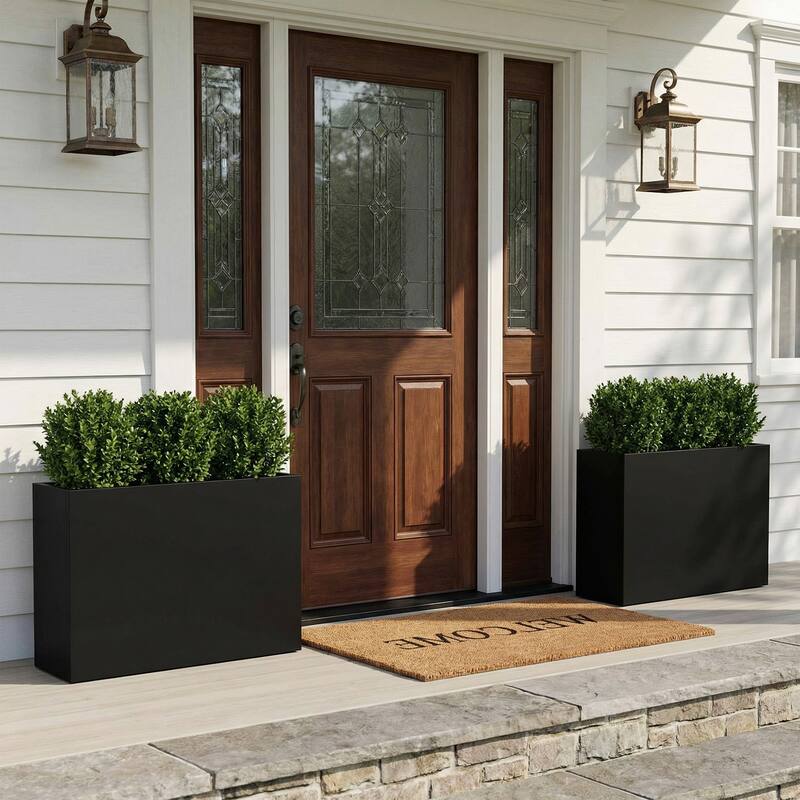 Metal Planters for Outdoor Plants Planter Box