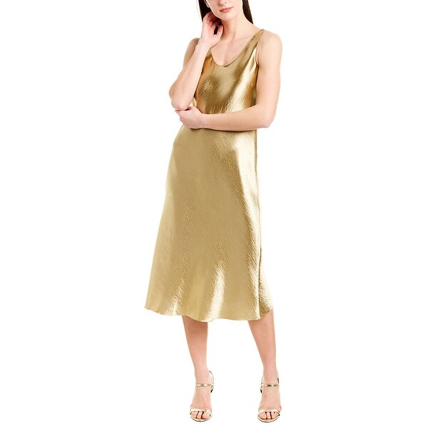 Vince gold dress clearance
