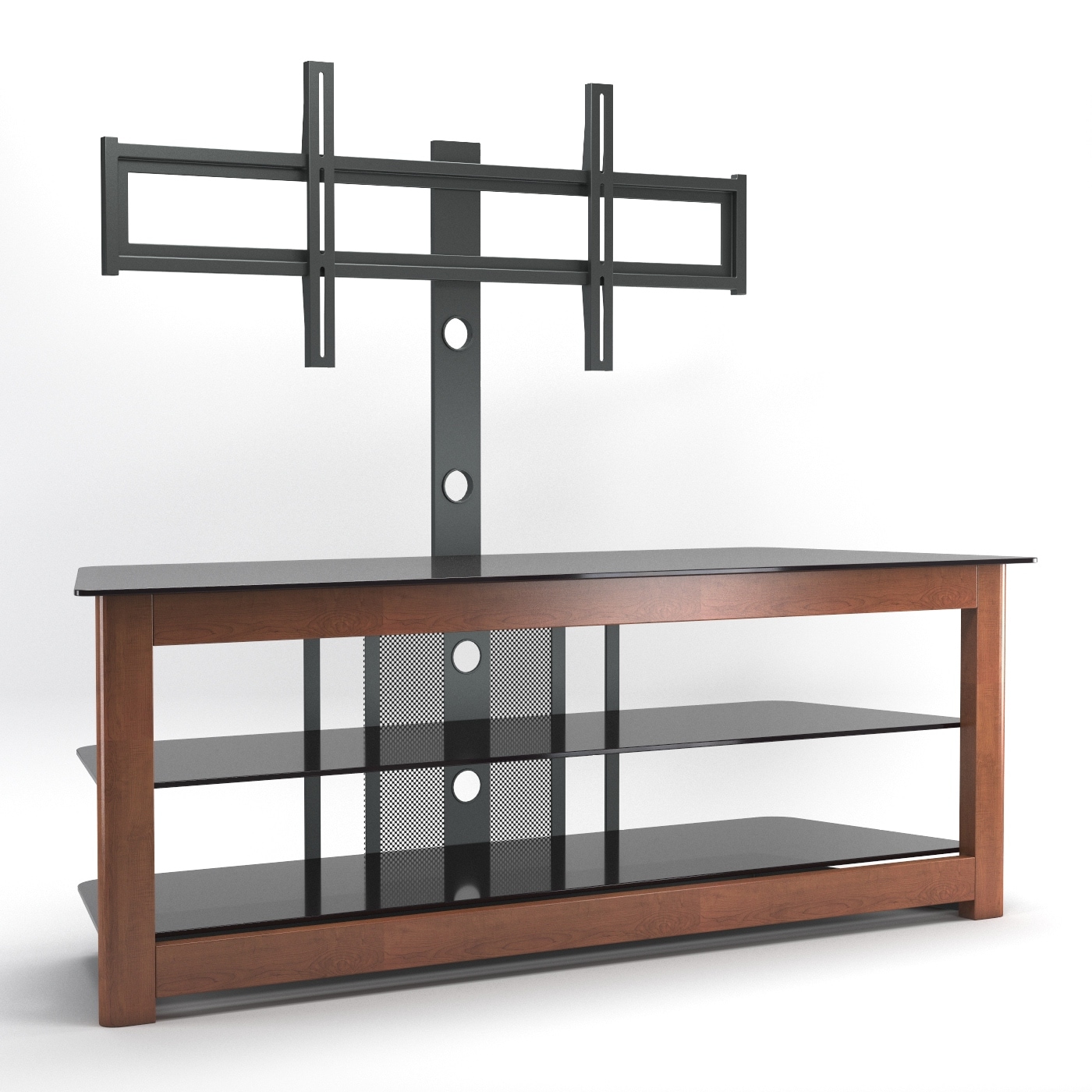 Ryan Rove Bombay Modern 60 Floor Stand With Removable Mount Tv Stand Cherry On Sale Overstock 30427988