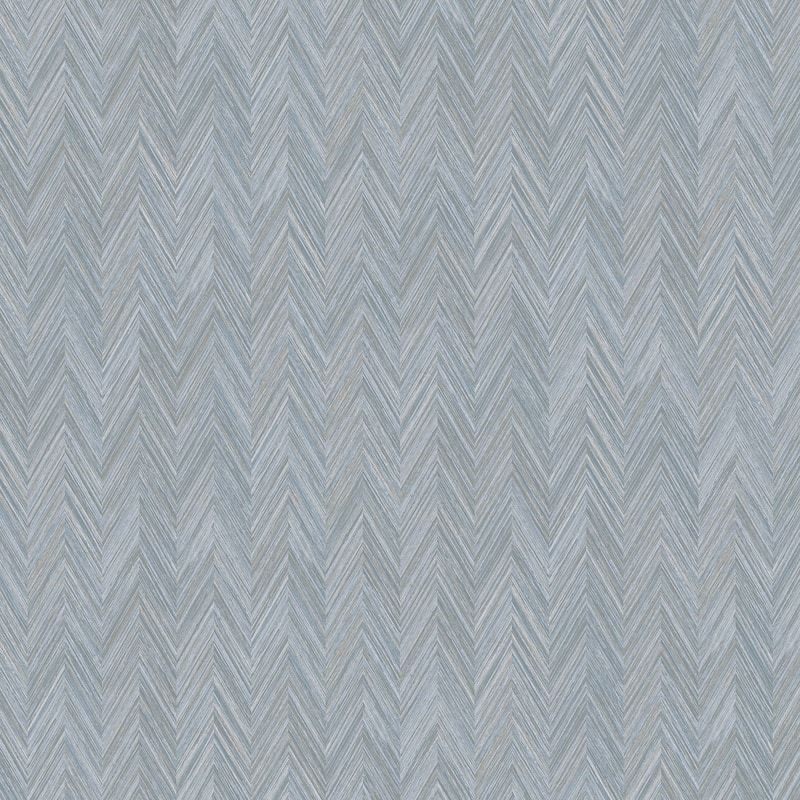 Waterbury Fiber Weave 20.5 In X 33 Ft Washable Wallpaper - Denim Blue