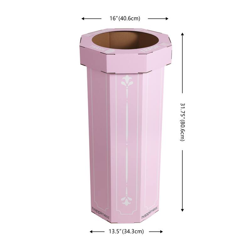 25-Gallon Disposable Cardboard Event Trash Can and Recycling Bin (Set of 2)