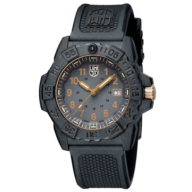 Luminox Men's Navy Seal 45mm Quartz Watch XS.3508.GOLD - Black - N/A
