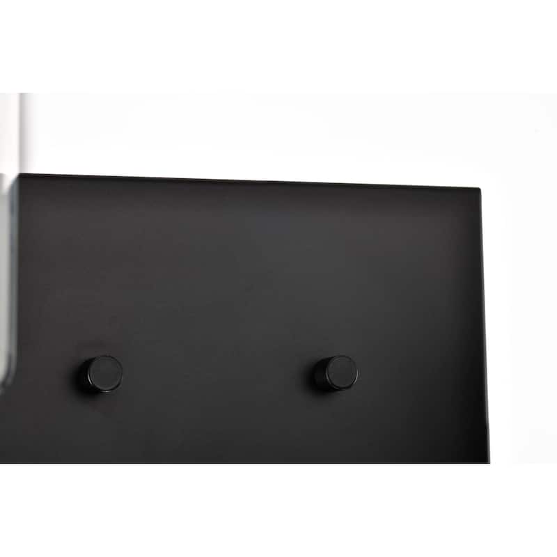Clarksville 2 Light Vanity Matte Black with Clear Glass