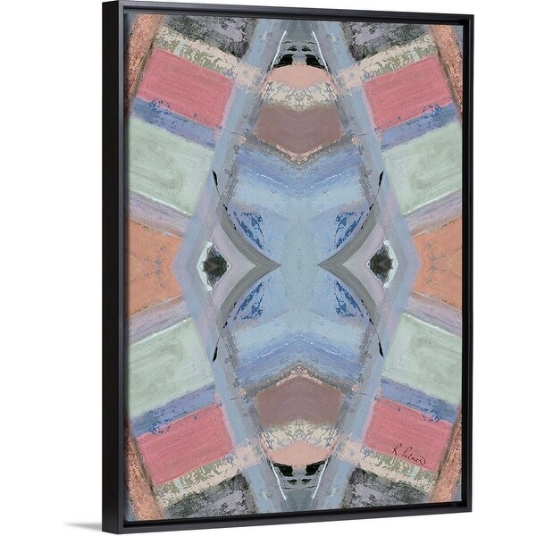 "Standing Firm II" Black Float Frame Canvas Art