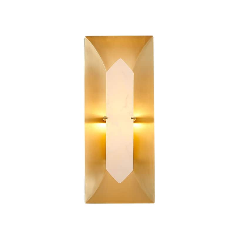 1 Light Copper Metal Wall Sconce With A Stone Center
