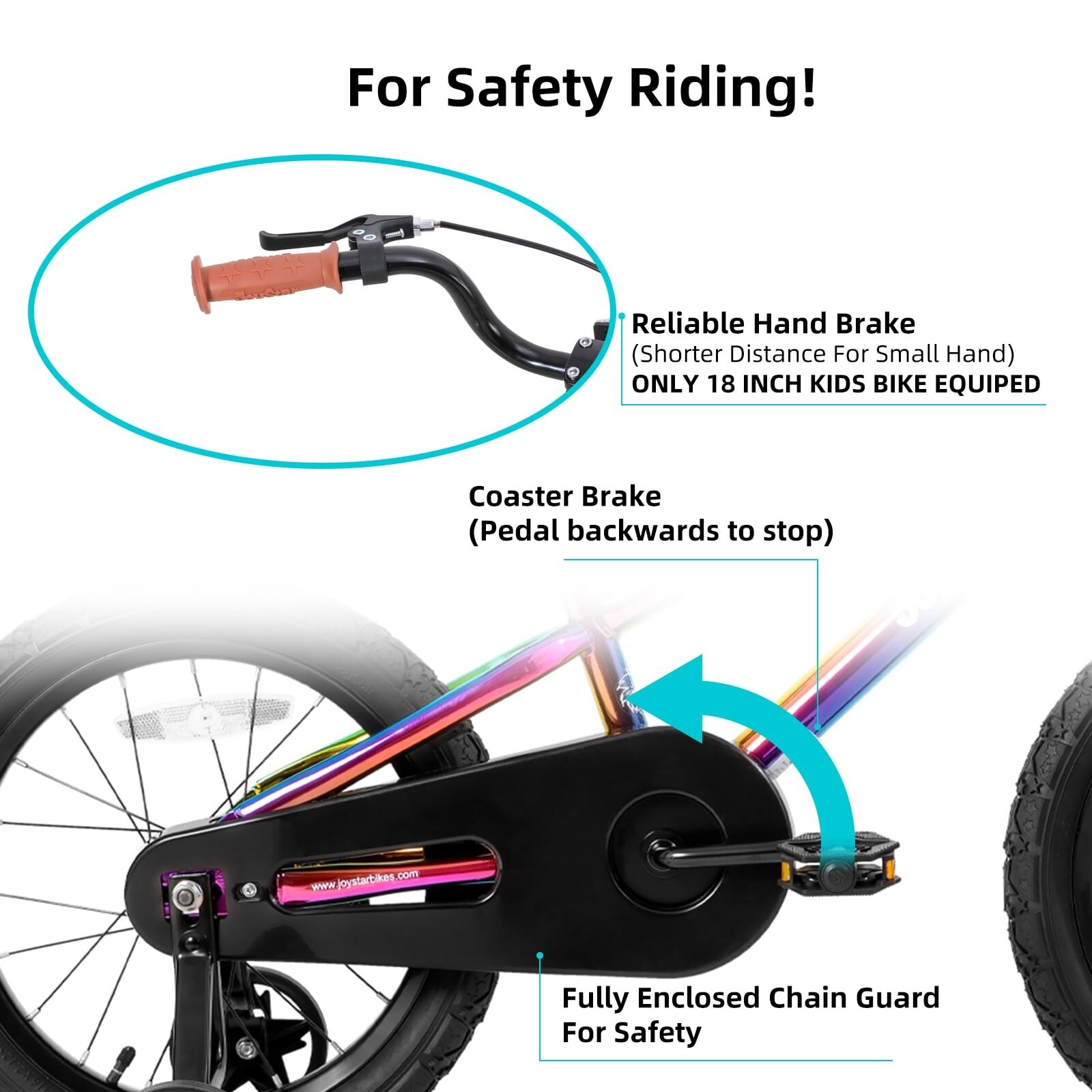 Kids Bike for Ages 2 9 12 Inch BMX Style Kid s Bicycles with Training Wheels 18 Inch Bikes w Kickstand and Handbrake Multi